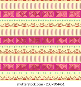 Diseño de patrones de Boho. Papel de la pared de estilo espiritual místico étnico. Patrón de boho mágico, esotérico y tribal. Textura de Catcher. Decoración espiritual. Decoración de la moda en tela de boho sagrada. Ilustración del vector