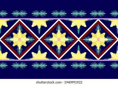 Boho pattern design for fabric prints. Indian, Aztec, fashion design.pillow textile decoration wallpaper. Ethnic, ikat, African, American chevron background. Floral vector illustrations.