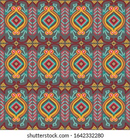 Boho pattern design, Multicolored hand drawn