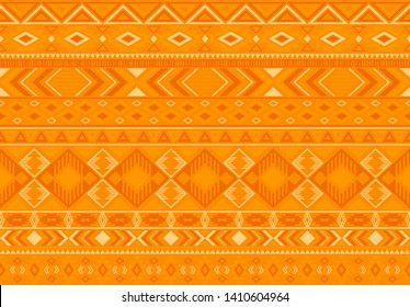 Boho pattern tribal ethnic motifs geometric seamless vector background. Abstract boho tribal motifs clothing fabric textile print traditional design with triangle and rhombus shapes.