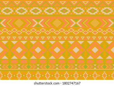 Motivos étnicos tribales de patrón boho alteran el fondo del vector geométrico sin costuras. Los motivos tribales de boho gráficos tejidos textiles imprimen un diseño tradicional con formas triangulares y rhombus.