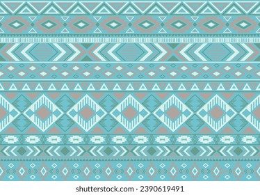 Motivos étnicos tribales de patrón boho alteran el fondo del vector geométrico sin costuras. Imprimentes motivos tribales de ikat tejidos textiles de tela imprimen el diseño tradicional con formas triangulares y rhombus.