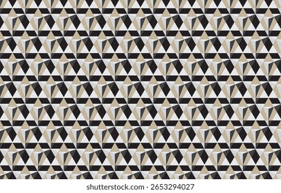 Boho padrão tribal motivos étnicos geométricos fundo vetor sem emenda. Motivos tribais de ikat legal tecido de roupa impressão têxtil design tradicional com formas triangulares e rombus.
