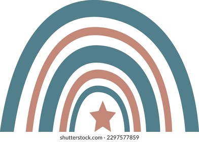 Boho Rainbow SVG Vector Design   Rainbow Design 