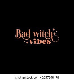 Boho retro Happy Halloween poster, greeting card, party invitation. Vector illustration.