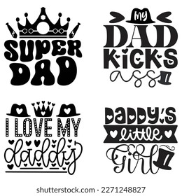 Boho Retro Style Papa zitiert T-Shirt und SVG Design Paket. Papa Papa SVG zitiert T Shirt Design Paket, Vector EPS Editable Dateien, können Sie diese Datei herunterladen.