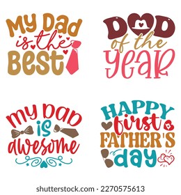 Boho Retro Style Dad SVG And T-shirt Design Bundle, Dad Daddy Papa SVG Quotes Design t shirt Bundle, Vector EPS Editable Files, can you download this Design Bundle.