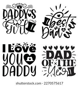 Boho Retro Style Dad SVG And T-shirt Design Bundle, Dad Daddy Papa SVG Quotes Design t shirt Bundle, Vector EPS Editable Files, can you download this Design Bundle.