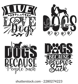 Boho Retro Style Dog Quotes T-shirt And SVG Design Bundle. Dog SVG Quotes T shirt Design Bundle, Vector EPS Editable Files, Can You Download This File.