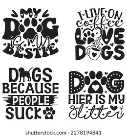 Boho Retro Style Dog SVG And T-shirt Design Bundle, Dog SVG Quotes Design t shirt Bundle, Vector EPS Editable Files, can you download this Design Bundle.