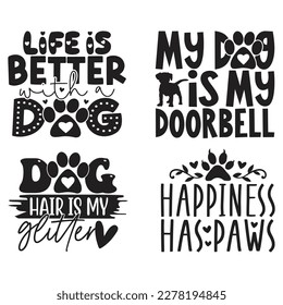 Boho Retro Style Dog SVG And T-shirt Design Bundle, Dog SVG Quotes Design t shirt Bundle, Vector EPS Editable Files, can you download this Design Bundle.