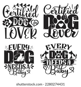 Boho Retro Style Dog SVG And T-shirt Design Bundle, Dog SVG Quotes Design t shirt Bundle, Vector EPS Editable Files, can you download this Design Bundle.