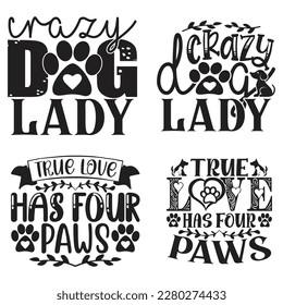 Boho Retro Style Dog SVG And T-shirt Design Bundle, Dog SVG Quotes Design t shirt Bundle, Vector EPS Editable Files, can you download this Design Bundle.