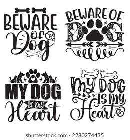Boho Retro Style Dog SVG And T-shirt Design Bundle, Dog SVG Quotes Design t shirt Bundle, Vector EPS Editable Files, can you download this Design Bundle.