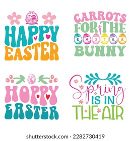 Boho Retro Style Happy Easter's Day SVG And T-shirt Design Bundle, Christain Jesus SVG Quotes Design t shirt Bundle, Easter Vector EPS Editable Files, can you download this Design Bundle.