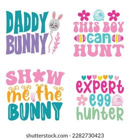 Boho Retro Style Happy Easter's Day SVG And T-shirt Design Bundle, Christain Jesus SVG Quotes Design t shirt Bundle, Easter Vector EPS Editable Files, can you download this Design Bundle.