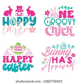 Boho Retro Style Happy Easter's Day SVG And T-shirt Design Bundle, Christain Jesus SVG Quotes Design t shirt Bundle, Easter Vector EPS Editable Files, can you download this Design Bundle.