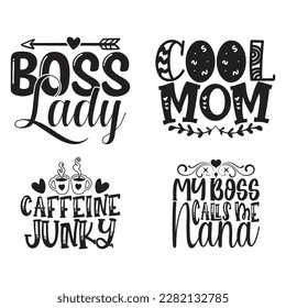 Boho Retro Style Happy Mother's Day SVG And T-shirt Design Bundle, Mom Mama Mommy SVG Quotes Design t shirt Bundle, Vector EPS Editable Files, can you download this Design Bundle.