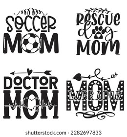 Boho Retro Style Happy Mother's Day SVG And T-shirt Design Bundle, Mom Mama Mommy SVG Quotes Design t shirt Bundle, Vector EPS Editable Files, can you download this Design Bundle.