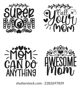 Boho Retro Style Happy Mother's Day SVG And T-shirt Design Bundle, Mom Mama Mommy SVG Quotes Design t shirt Bundle, Vector EPS Editable Files, can you download this Design Bundle.