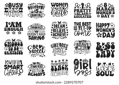 Boho Retro Style Happy Women's Day Day SVG And T-shirt Design Bundle, Mom Mama Mommy SVG Quotes Design t shirt Bundle, Vector EPS Editable Files, can you download this Design Bundle.