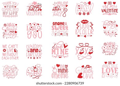 Boho Retro Style Valentine SVG And T-shirt Design Bundle, Valentine SVG Quotes Design t shirt Bundle, Vector EPS Editable Files, can you download this Design Bundle.