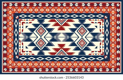 Boho Rug pattern Navajo carpet design tribal carpet pattern,Native American,motif geometric.Rug design design for decor.Rug pattern blanket,woven carpet illustration.boho geometric,Aztec ethnic decor