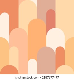 Boho seamless pattern. Abstract background in pastel colors. Vector illustration. Texture for print.