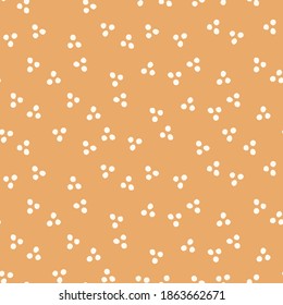 Boho seamless pattern with beige dots