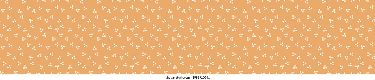 Boho seamless pattern with beige dots