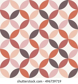 Boho seamless pattern. Brown geometric background. Ethnic colors. Vector illustration.