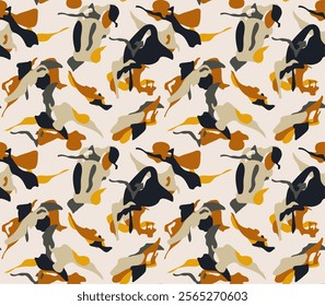 boho seamless pattern design, wall decor, fabric design 