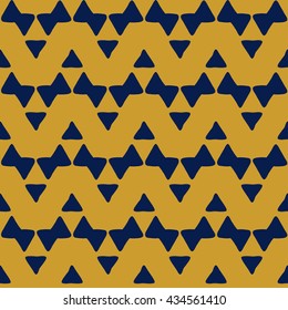Boho seamless pattern with tribal aztec ornament. 
