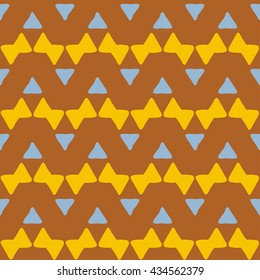 Boho seamless pattern with tribal aztec ornament. 

