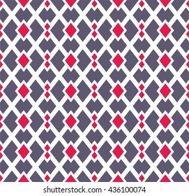Boho seamless pattern with tribal aztec ornament. Abstract vector wallpaper in ethno syle.