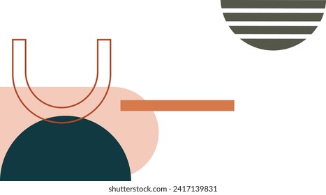 Boho shape illustration vector element