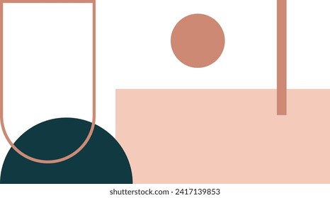 Boho shape illustration vector element