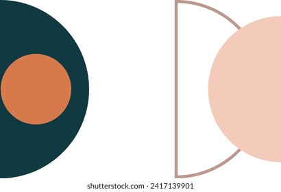 Boho shape illustration vector element