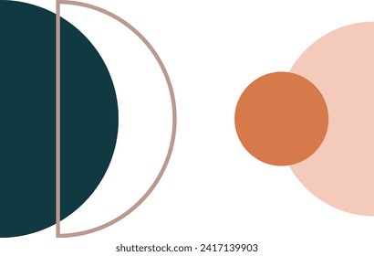 Boho shape illustration vector element
