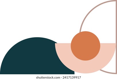 Boho shape illustration vector element