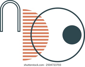 boho shape illustration vector element