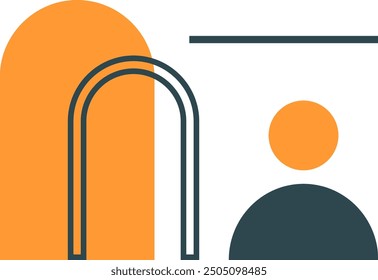 Boho shape illustration vector element