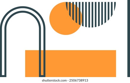 Boho shape illustration vector element	