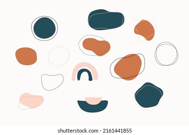 Boho Shape with pastel color.