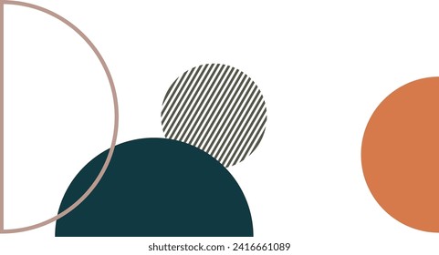 Boho shapes illustration vector element