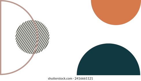 Boho shapes illustration vector element