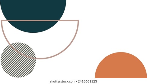Boho shapes illustration vector element