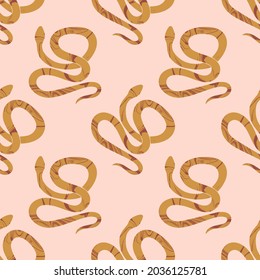 Boho snakes seamless pattern, for example print could be used for textile, t-shirt, yoga mat, pillow, phone case and more.