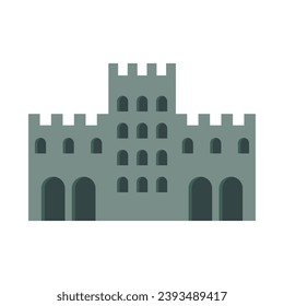Boho style architecture flat illustration