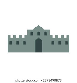 Boho style architecture flat illustration